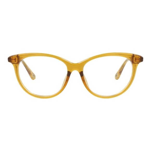 Chloé Womens Cat Eye Yellow Yellow Transparent Fashion Designer Eyewear - Picture 1 of 4